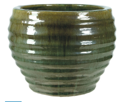 Handmade round big ceramic flower garden pot