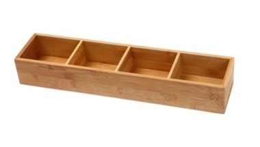 Organization pressed bamboo Box For Storing Smaller Household Items, Bottom Ridge For Secure Stacking
