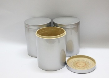 Round Coiled bamboo Lacquer boxes with lid 