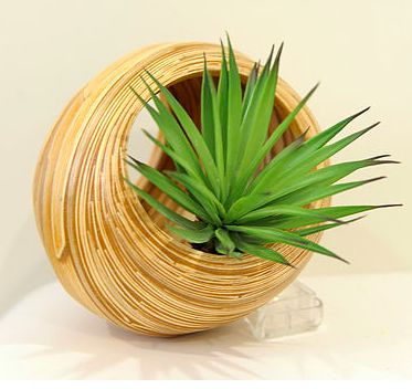 Vietnam Coiled bamboo vase 
