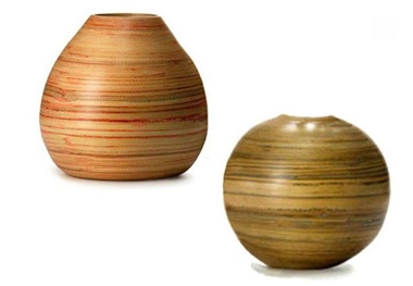 Vietnam spun bamboo vase