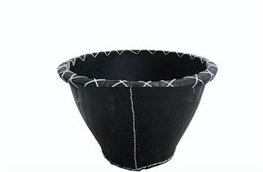 Recycled rubber basket