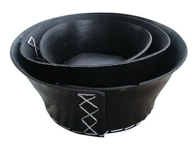 Recycled rubber basket  