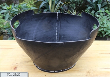 Recycled rubber basket   